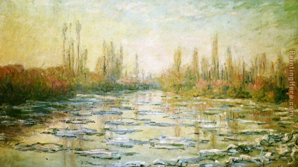 The Ice-Floes painting - Claude Monet The Ice-Floes art painting
